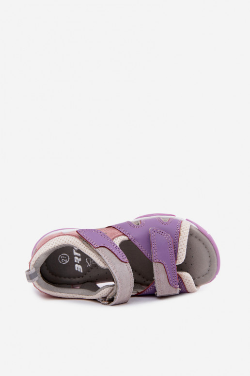 Bartek 84413-85 Ledersandalen für Kinder in Violett