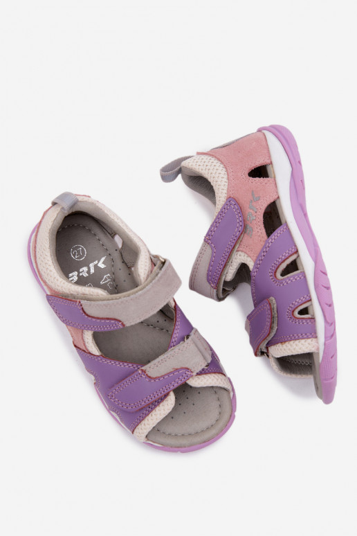 Bartek 84413-85 Ledersandalen für Kinder in Violett
