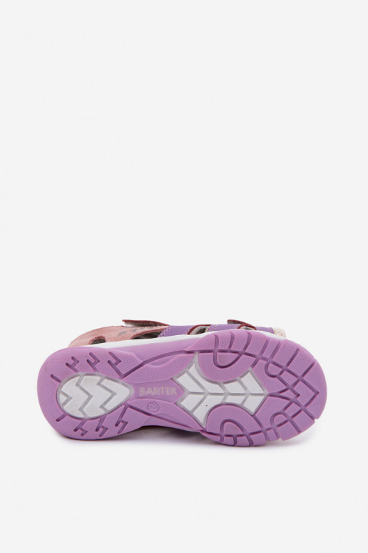 Bartek 84413-85 Ledersandalen für Kinder in Violett