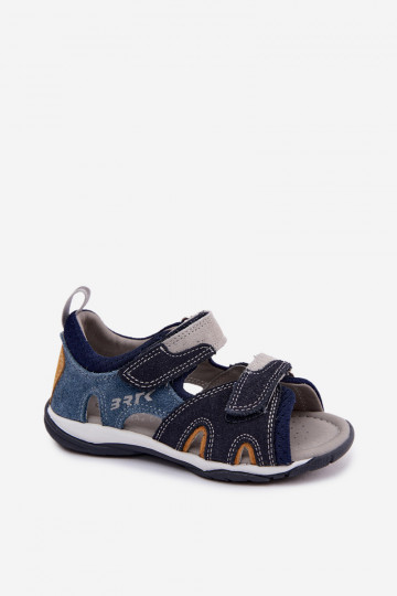 Bartek 84413-68 Ledersandalen für Jungen in Dunkelblau