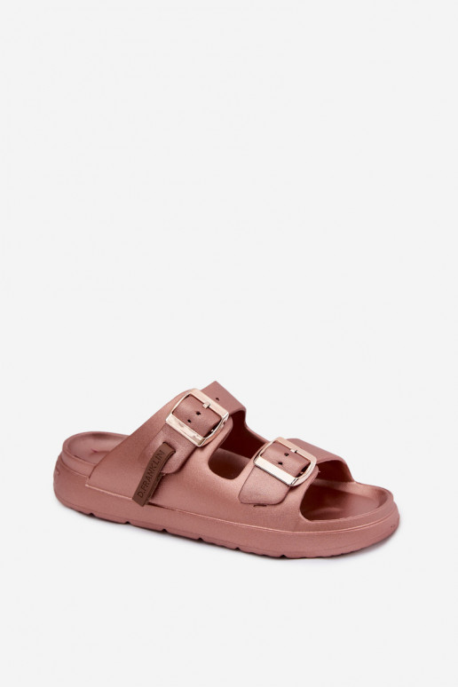 Leichte Damenschuhe mit Schnallen D.Franklin DFSH413002 roségold