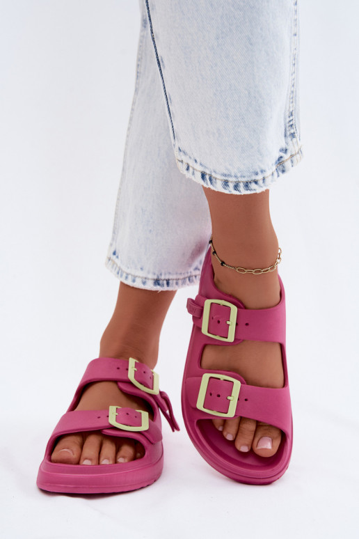 Leichte Damenschuhe mit Schnallen D.Franklin DFSH413005 pink