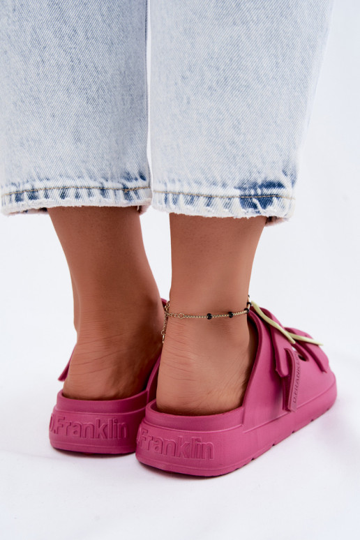 Leichte Damenschuhe mit Schnallen D.Franklin DFSH413005 pink