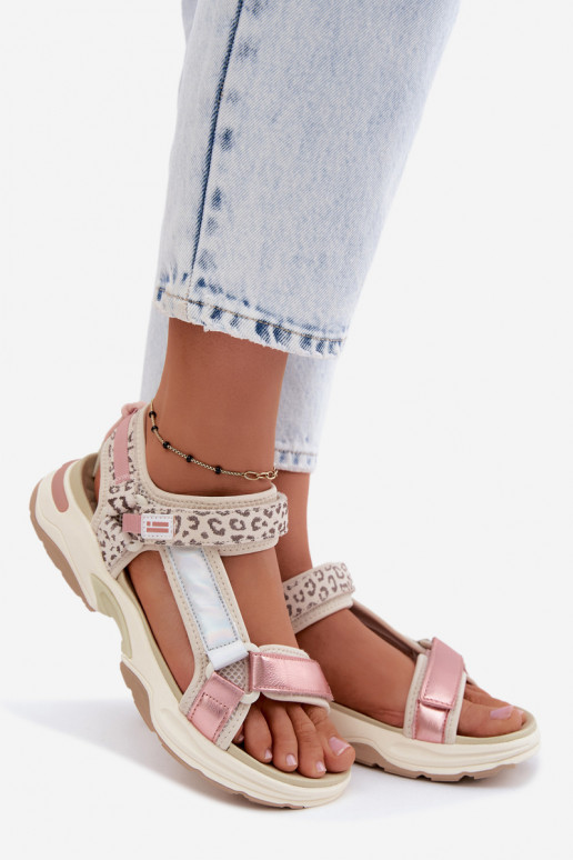 Damenledersandalen D.Franklin DFSH406006 pink