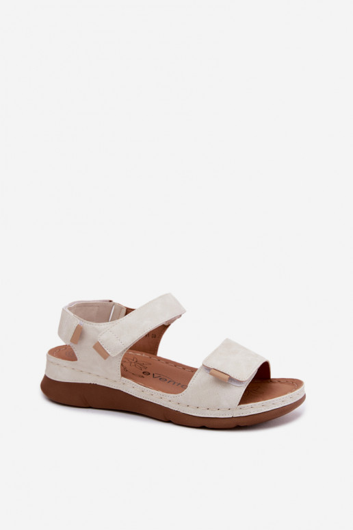 Damen-Platformsandalen in Weiß Linora