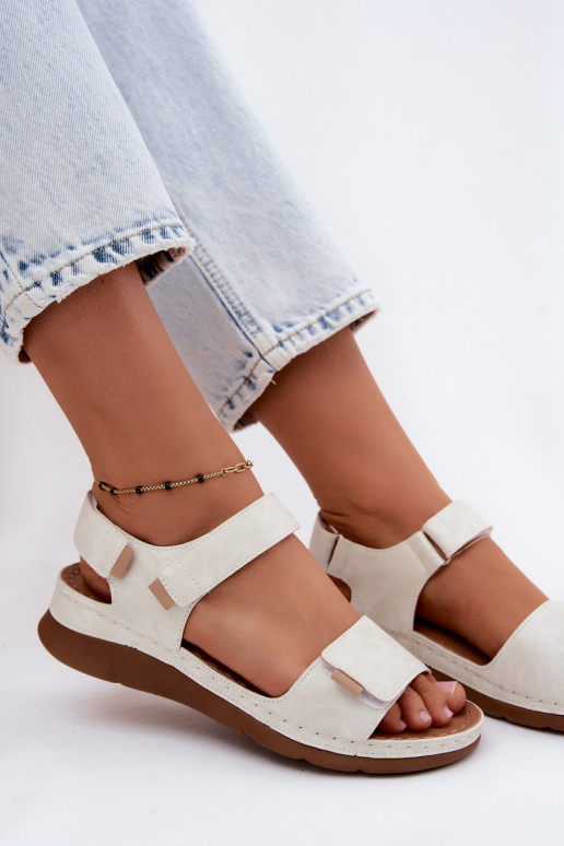 Damensandalen mit einer Plattform Zueiße Farbe Linora