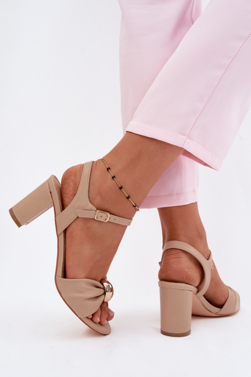 DamensandalenImitacji Skóry mit Absätzen Beige Spella