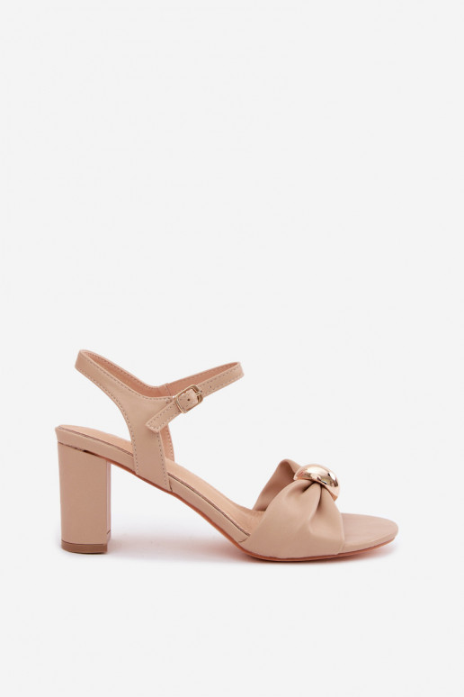 DamensandalenImitacji Skóry mit Absätzen Beige Spella