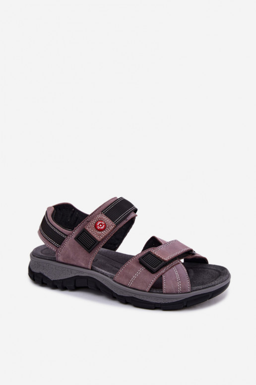 Haut INildledersandalen für Damen mit Klebeverschlüssen LaZuendoZue Blingy
