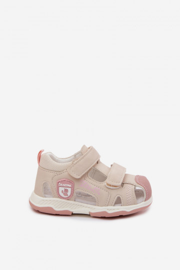 Sandalen für Kinder mit Klebeverschlüssen Beige Ambera 2