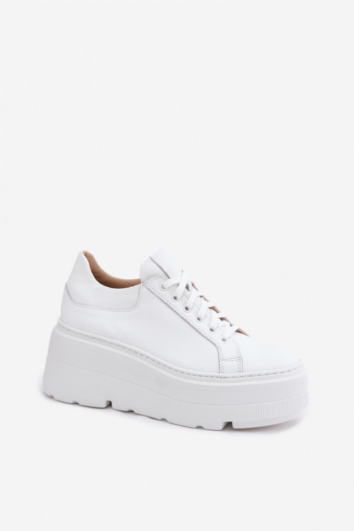Haut Sneakers Stilvollllschuhe mit einer Plattform Zazoo N1000S3 Zueiße Farbe