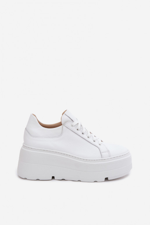 Haut Sneakers Stilvollllschuhe mit einer Plattform Zazoo N1000S3 Zueiße Farbe