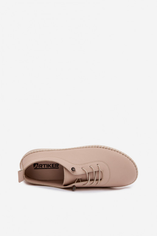 Damen Lederschuhe in Sandfarbe Artiker 58C3070