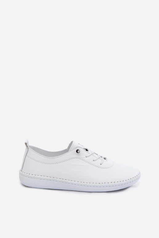 Damen Lederschuhe in weiß Artiker 58C3069
