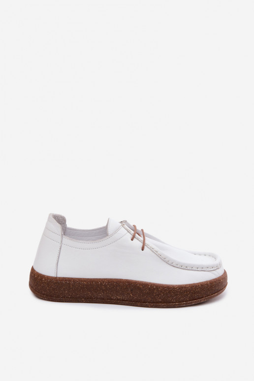 Weiße Damen Schuhe aus natürlichem Leder Artiker 58C2628