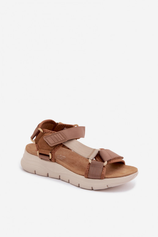 Sportlicher Stil Damensandalen Artiker 58C1231 braune Farbe