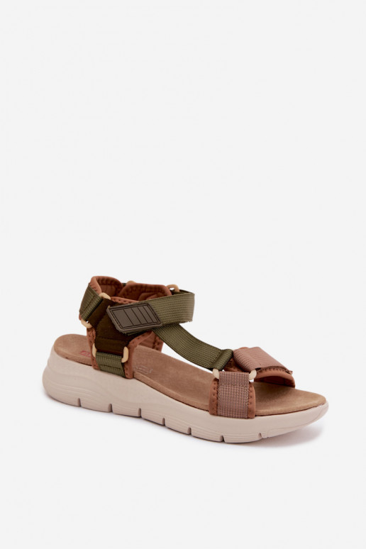 Grüne Damen Sandalen im sportlichen Stil Artiker 58C1232