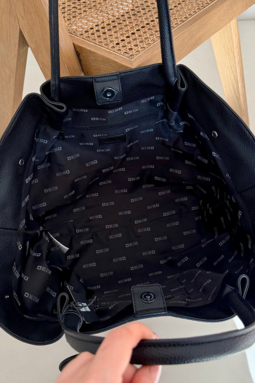 Groß Damenhandtasche Käufer Big Star SS574005 SchZuarz