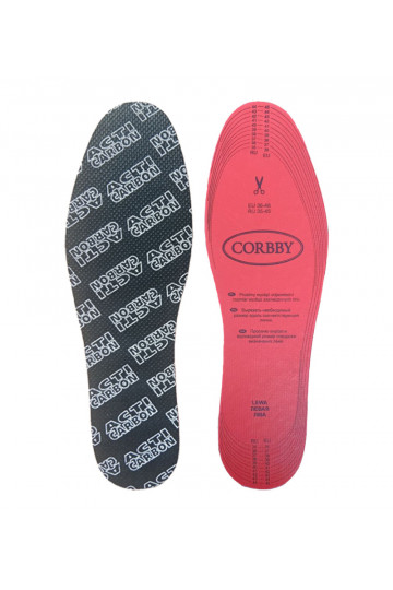 CORBBY ACTI INSOLE Einlegesohlen mit aktivierter Kohle 36-46 2