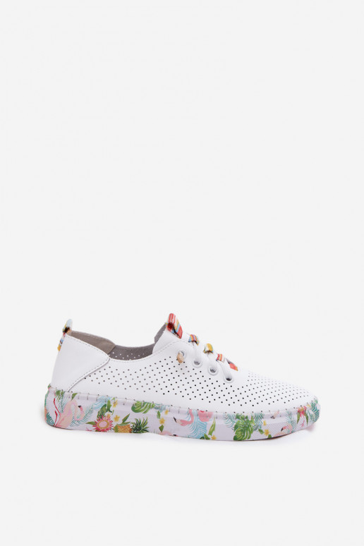 Haut Schuhe Feminin Ermöglicht Gemustertj Platformie Artiker 58C0597 Zueiße Farbe