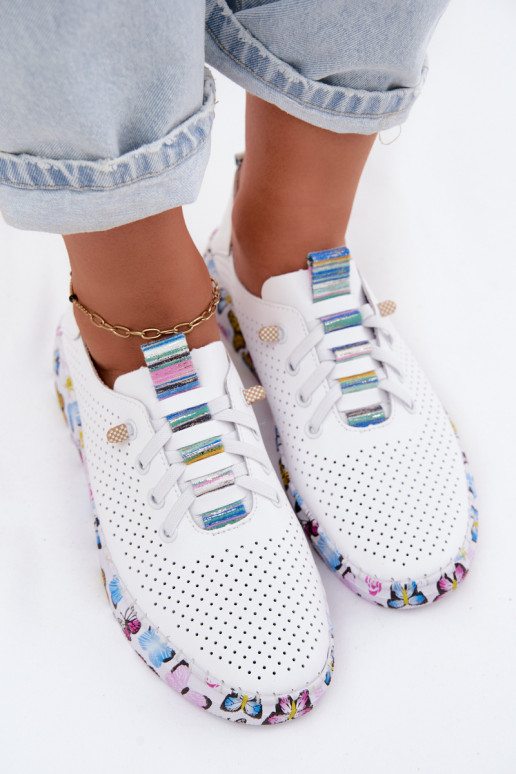 Haut Schuhe Feminin Ermöglicht Gemustertj Platformie Artiker 58C0440 Zueiße Farbe