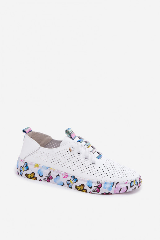Haut Schuhe Feminin Ermöglicht Gemustertj Platformie Artiker 58C0440 Zueiße Farbe