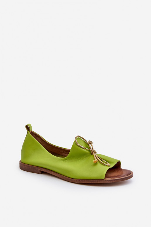 Limettenfarbene Ballerinas Zazoo 2660