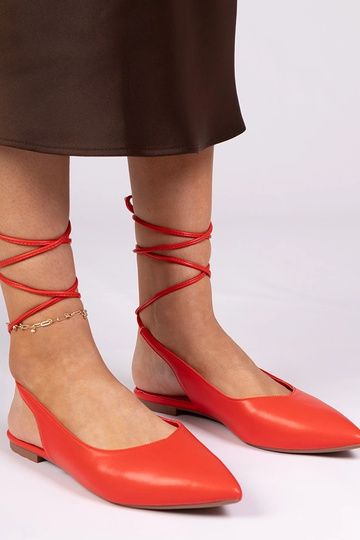 Rote Mules aus Kunstleder Terry 2
