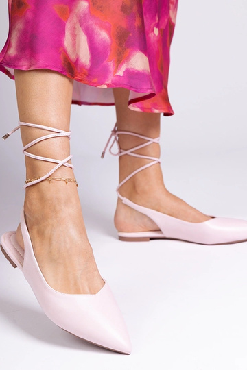 Rosa Mules aus Kunstleder Terry 2