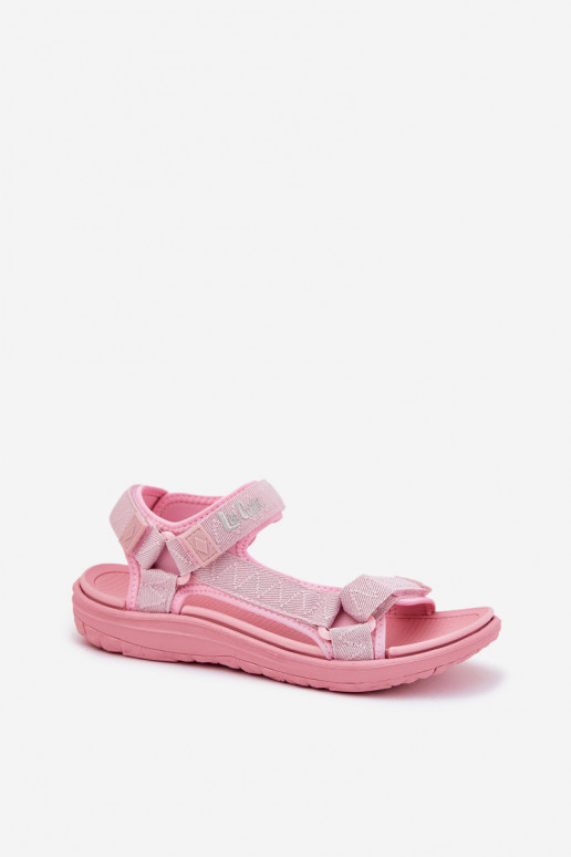 Rosa Damen Sandalen mit selbstklebenden Verschlüssen Lee Cooper LCIN-25-34-3561L