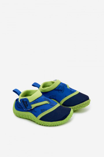 Grüne Kinderschuhe mit klebenden Verschlüssen PROINATER PRO-26-48-100B