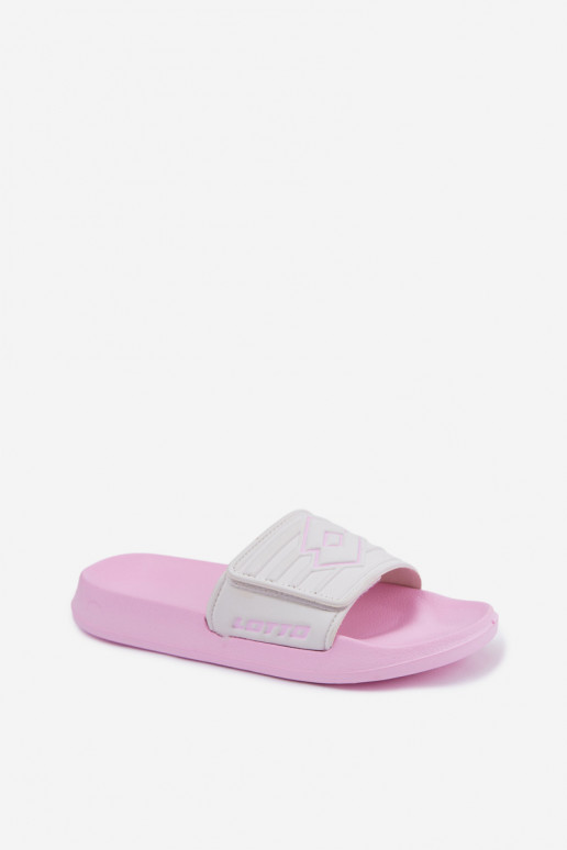 Rosa-weiße Damen Hausschuhe LOTTO FLYDE 2400941U-4110