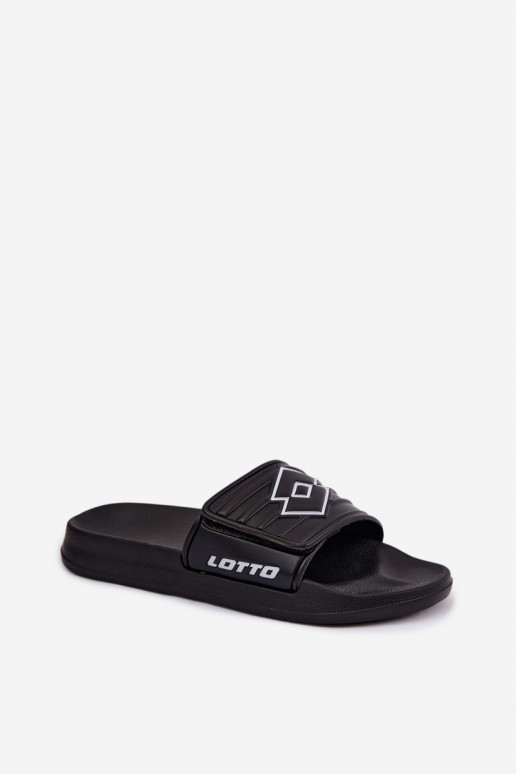Schwarze Unisex Hausschuhe LOTTO FLYDE 2400940U-1110