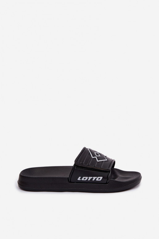 Schwarze Unisex Hausschuhe LOTTO FLYDE 2400940U-1110