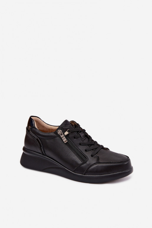 Damen-Sneaker mit Plattform Vinceza 79644 schwarze Farbe