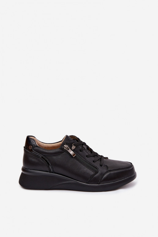 Damen-Sneaker mit Plattform Vinceza 79644 schwarze Farbe