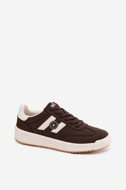 Sportliche Schuhe für Damen Big Star UU274024 in Schokoladenfarbe