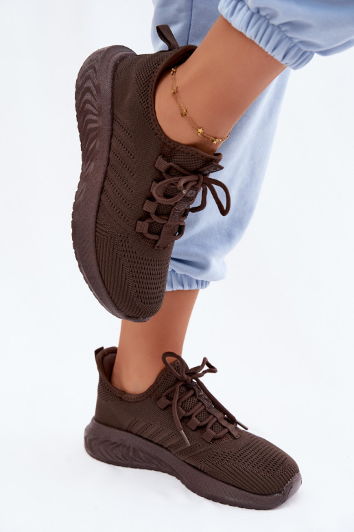 Slipper-Sportliche Schuhe für Damen Big Star UU274055 in Schokoladenfarbe