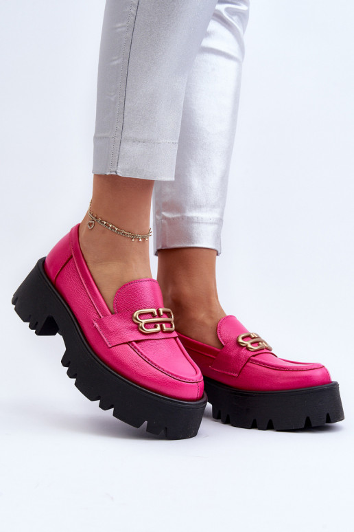 Zazoo 20164 Damenmokassins aus natürlichem Leder, rosa