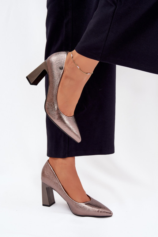 Graue High-Heel-Schuhe Vinceza 62252