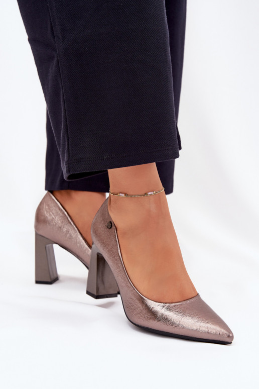 Graue High-Heel-Schuhe Vinceza 62252