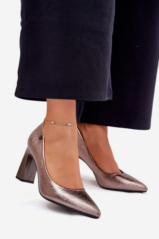 Graue High-Heel-Schuhe Vinceza 62252