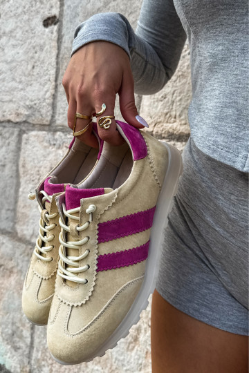Gelbe Wildleder-Sneaker Cuddla 2
