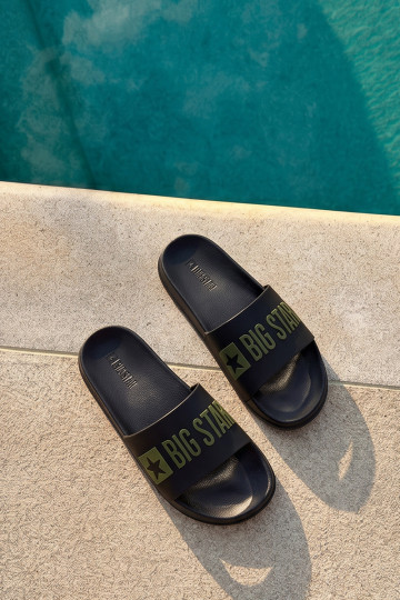 Schwarze Herren-Slipper "Big Star SS174359"