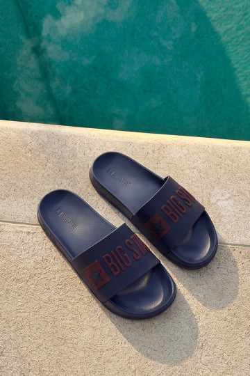 Dunkelblaue Herren-Slipper "Big Star SS174361" 2
