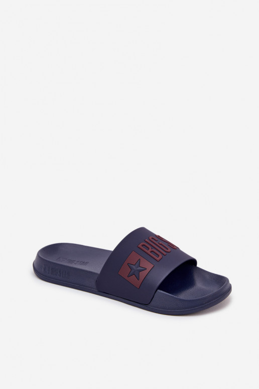 Dunkelblaue Herren-Slipper "Big Star SS174361"