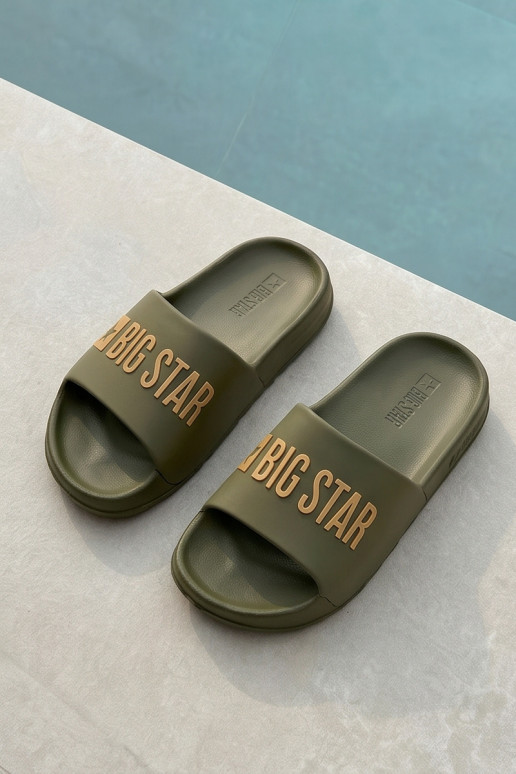 Grüne Herren-Slipper "Big Star SS174360"