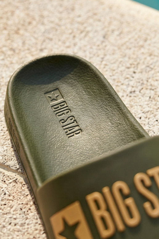 Grüne Herren-Slipper "Big Star SS174360"