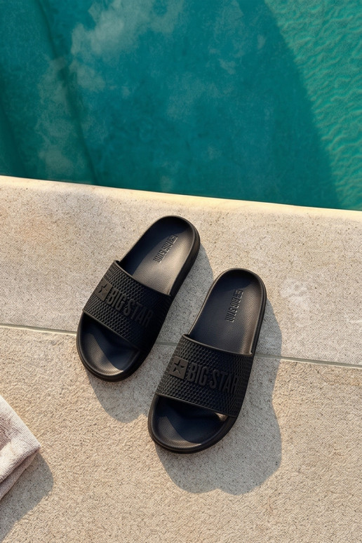 Herren Slipper auf leichtem Sohle Big Star SS174356 in Schwarz