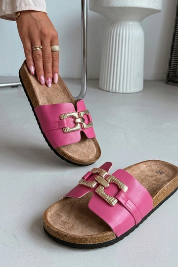 Rosa Clogs mit dekorativer Schnalle Rachele 2